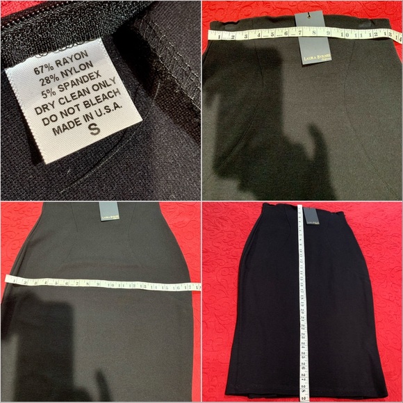 Laura Byrnes Pinup Couture Black Fitted Wiggle Pencil Skirt 2014 Size Small NWT - Picture 11 of 14